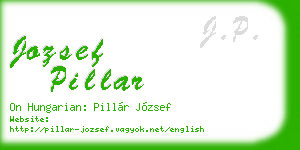 jozsef pillar business card