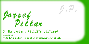 jozsef pillar business card